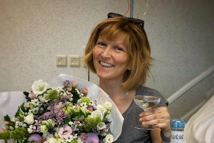 Ann Van den Broeck heeft prachtig nieuws gekregen van de dokter over haar ziekte