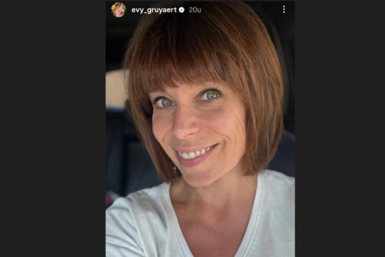 Evy Gruyaert nieuw kapsel